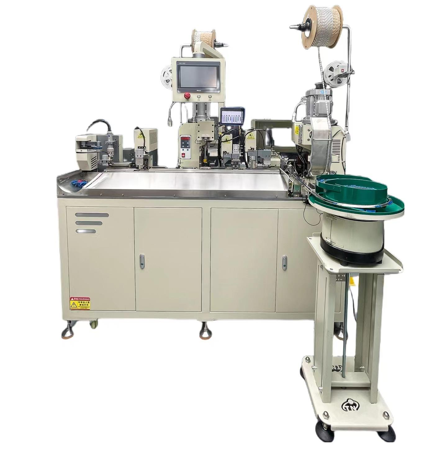 Fully Automatic Double Crimping, Sheath Inserting & Heat Shrink Tubing Baking Machine